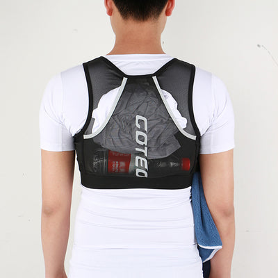 Women Men Vest Bag For Outdoor Sports Polyester Backpack
