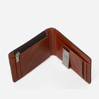 RFID Blocking Wallet For Men Slim Leather Money Clip