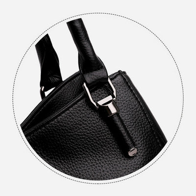 Minimalist Commuter Leather Hanbag For Women Business Crossbody Bag