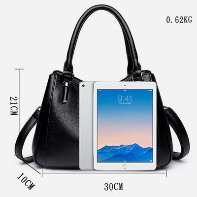 Minimalist Commuter Leather Hanbag For Women Business Crossbody Bag