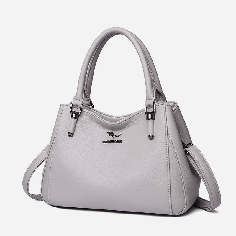 Minimalist Commuter Leather Hanbag For Women Business Crossbody Bag