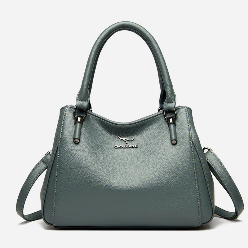 Minimalist Commuter Leather Hanbag For Women Business Crossbody Bag
