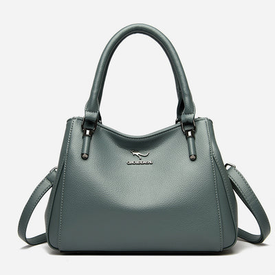 Minimalist Commuter Leather Hanbag For Women Business Crossbody Bag