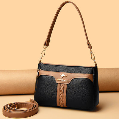 Horizontal Crossbody Bag Double Strap Underarm Purse For Women