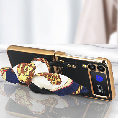 Z Flip 3/4/5/6 Case Plaid Folding Protective Phone Case