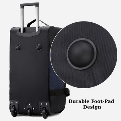 Oxford Pull Rod Luggage Bag For Travel Folding Duffle Bag