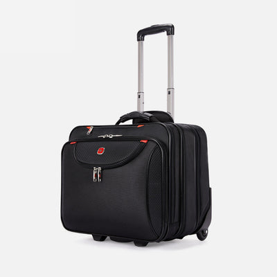 18 Inch Pull Rod Luggage Multiple Compartment Suitcase For Travel