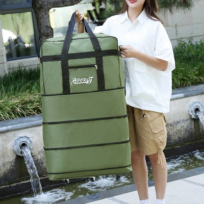 Expandable Spinner Wheel Travel Rolling Tote Luggage Bag Duffel Bag