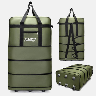 Expandable Spinner Wheel Travel Rolling Tote Luggage Bag Duffel Bag