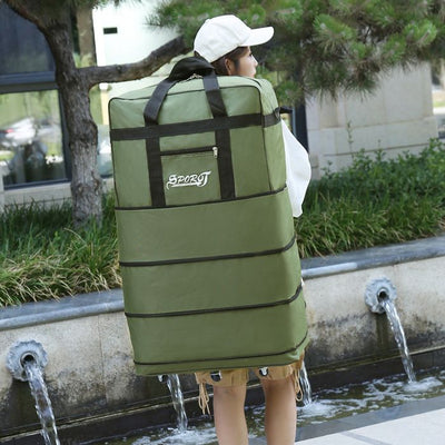Expandable Spinner Wheel Travel Rolling Tote Luggage Bag Duffel Bag