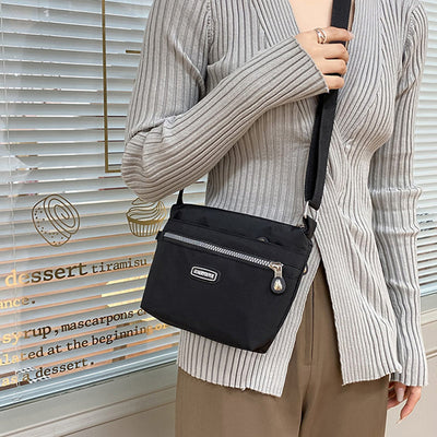 Slim Crossbody Bag For Women Minimalist Waterproof Nylon Shoulder Bag