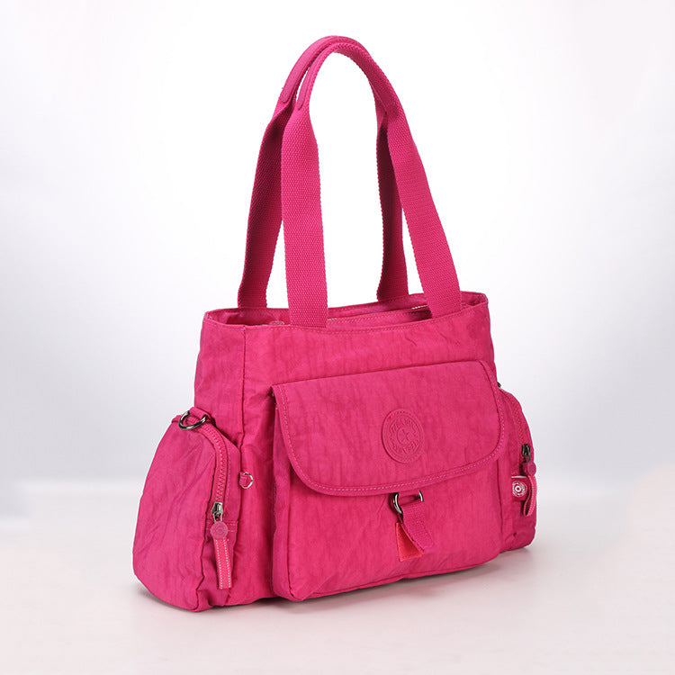 Women's Crossbody Bag Lightweight Multiple Pocket Zipper Nylon Shoulder Bag