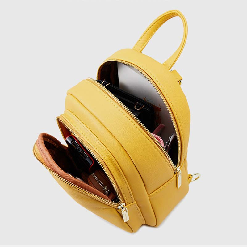 Multi-pockets Casual Crossbody Bag Mini Backpack