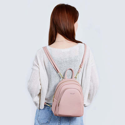 Multi-pockets Casual Crossbody Bag Mini Backpack