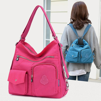 Multifunctional Lightweight Waterproof Casual Crossbody Bag Backpack