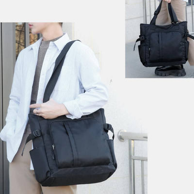 Tote Bag For Women Men Minimalist Casual Solid Color Storage Bag