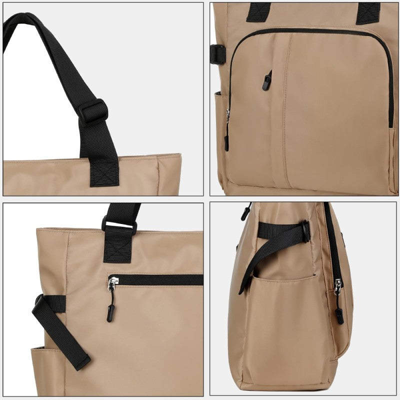 Tote Bag For Women Men Minimalist Casual Solid Color Storage Bag