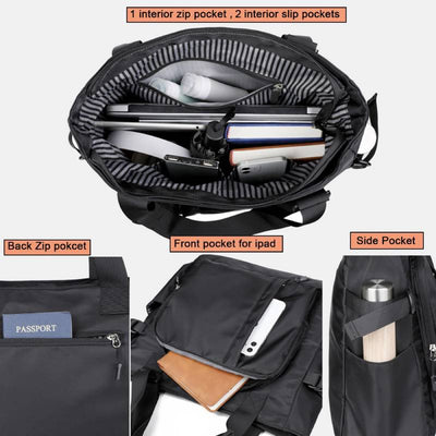 Tote Bag For Women Men Minimalist Casual Solid Color Storage Bag