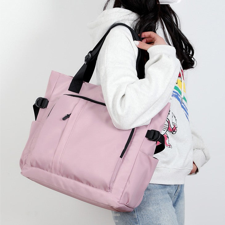 Tote Bag For Women Men Minimalist Casual Solid Color Storage Bag
