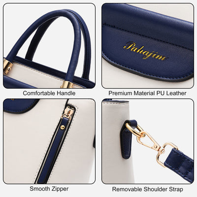 Elegant Top Handle Satchel Crossbody Bag