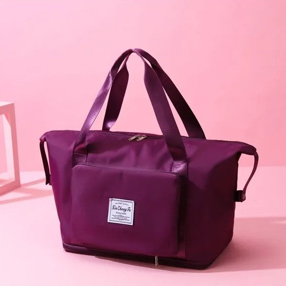 Travel Duffle Bag Extra Large Foldable Tote with Dry Wet Separation Pocket