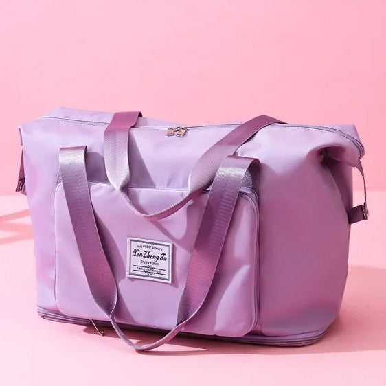 Travel Duffle Bag Extra Large Foldable Tote with Dry Wet Separation Pocket