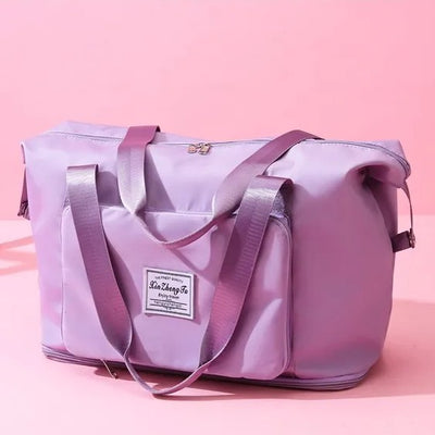 Travel Duffle Bag Extra Large Foldable Tote with Dry Wet Separation Pocket