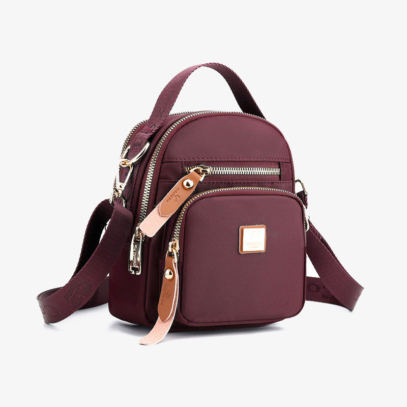 Multiple Compartment Minimalist Purse For Women Portable Crossbody Commuter Bag