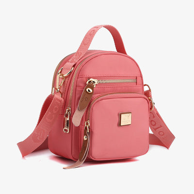 Multiple Compartment Minimalist Purse For Women Portable Crossbody Commuter Bag