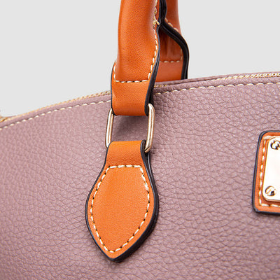 Lychee Pebble Grain Tote For Lady Classic Crossbody Leather Bag