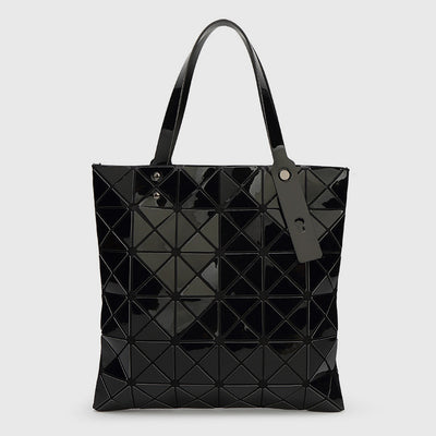 Geometric Diamond Shoulder Bag Minimalist Solid Color Women Handbag - Black - image 18
