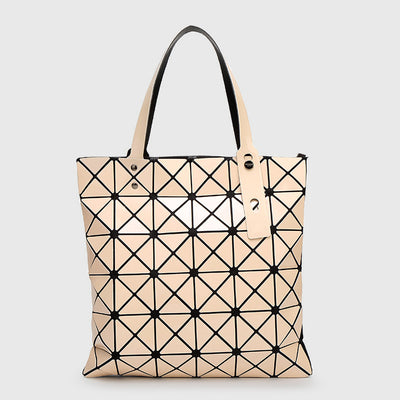 Geometric Diamond Shoulder Bag Minimalist Solid Color Women Handbag - Moccasin - image 24