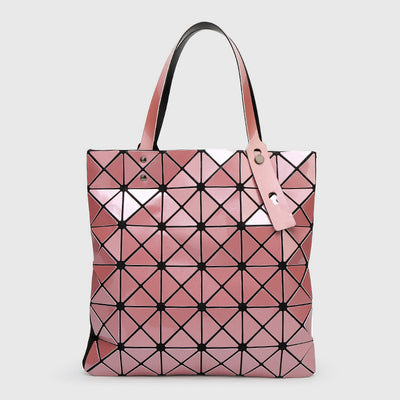 Geometric Diamond Shoulder Bag Minimalist Solid Color Women Handbag - LightPink - image 23