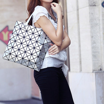 Geometric Diamond Shoulder Bag Minimalist Solid Color Women Handbag - image 5