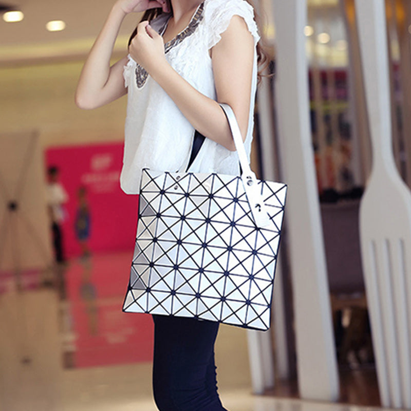 Geometric Diamond Shoulder Bag Minimalist Solid Color Women Handbag - image 3