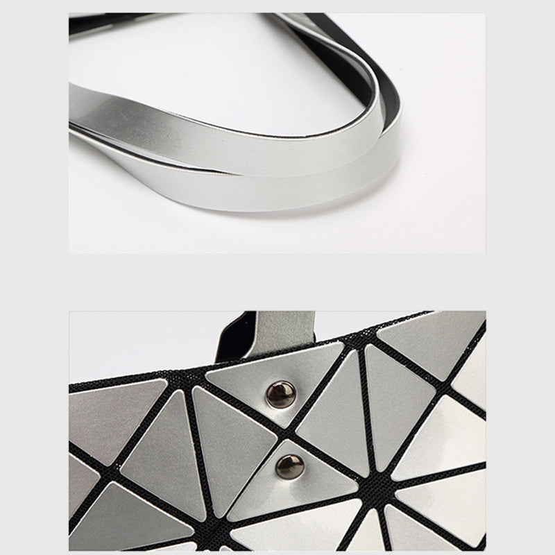 Geometric Diamond Shoulder Bag Minimalist Solid Color Women Handbag - image 8