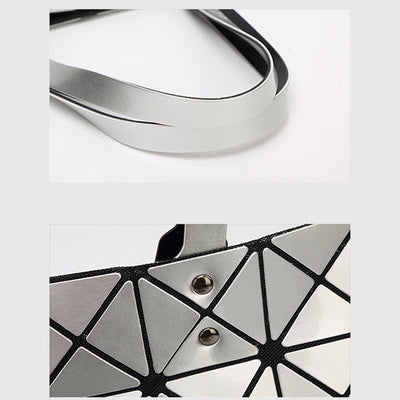 Geometric Diamond Shoulder Bag Minimalist Solid Color Women Handbag - image 8