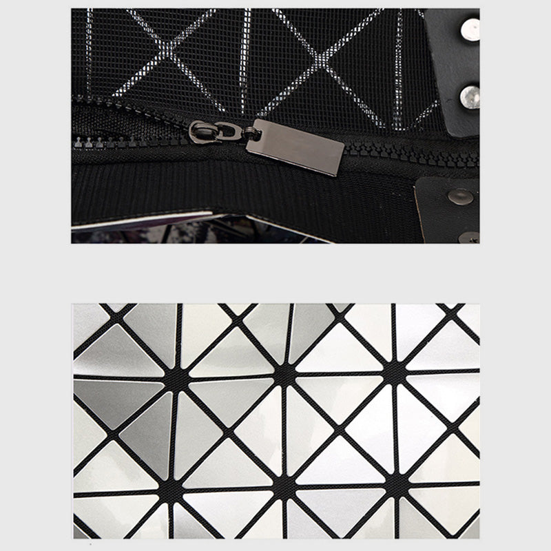 Geometric Diamond Shoulder Bag Minimalist Solid Color Women Handbag - image 9