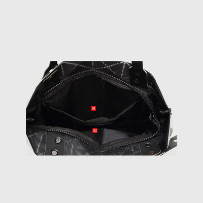 Geometric Diamond Shoulder Bag Minimalist Solid Color Women Handbag - image 2