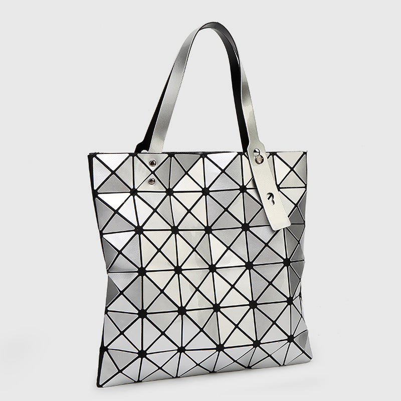 Geometric Diamond Shoulder Bag Minimalist Solid Color Women Handbag - image 6