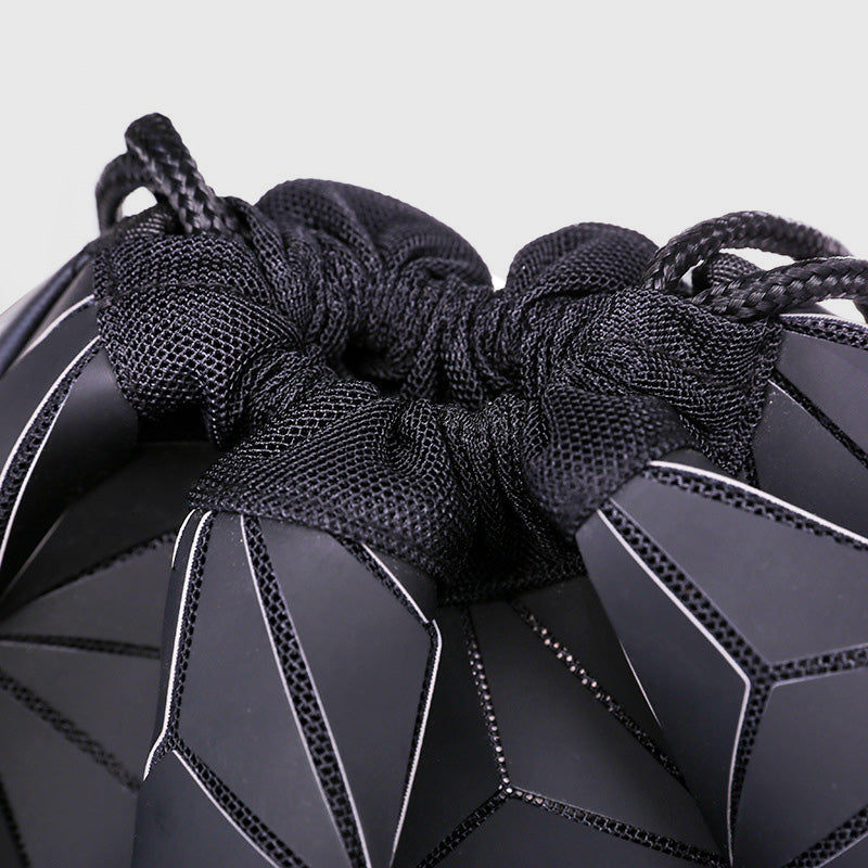 Luminous Geometric Backpack For Women Men Outdoor Drawstring Daypack