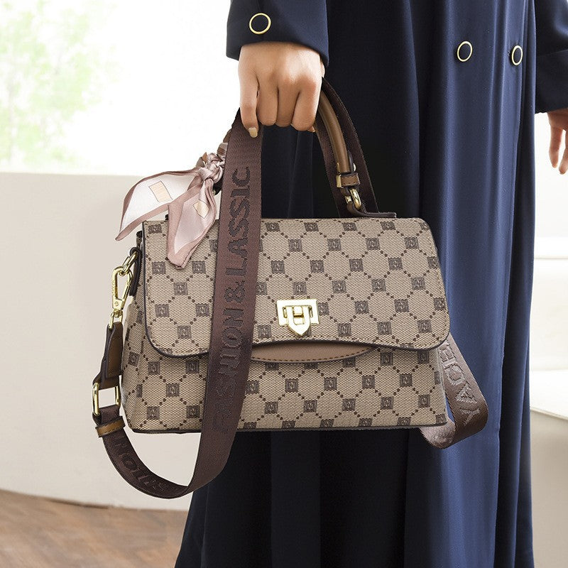 Top-Handle Bag for Women Fashion Vintage Carryall Satchel Crossbody Bag