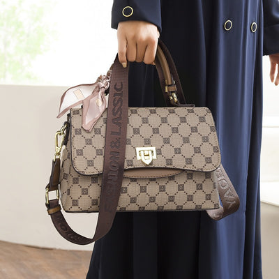 Top-Handle Bag for Women Fashion Vintage Carryall Satchel Crossbody Bag