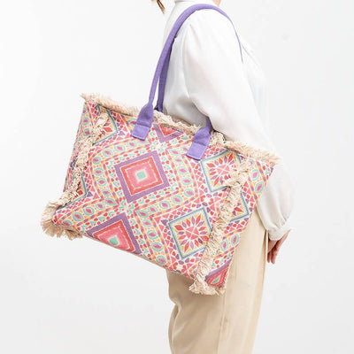 Tote Bag for Women Large Capacity Priting Bohemian Shoulder Bag