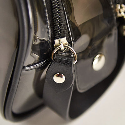 Transparent Black Toiletry Bag For Women Multifunctional Storage Bag