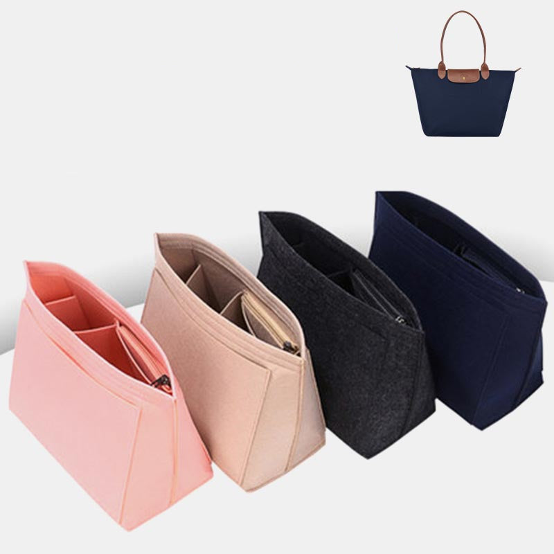 Multiple Pocket Felt Inner Insert Bladder Bag For Storage Purse