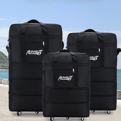 Expandable Spinner Wheel Travel Rolling Tote Luggage Bag Duffel Bag