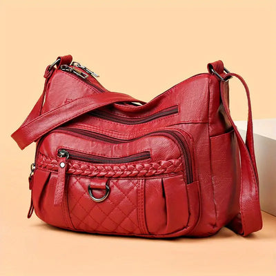 Crossbody Bag For Women Twist Design Plain Color Classic Purse