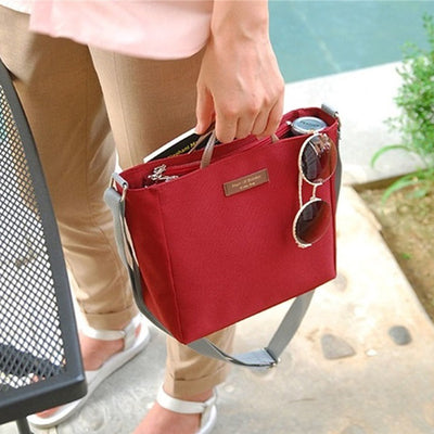 Mini Tote For Women Travel Lightweight Multi Compartment Crossbody Bag