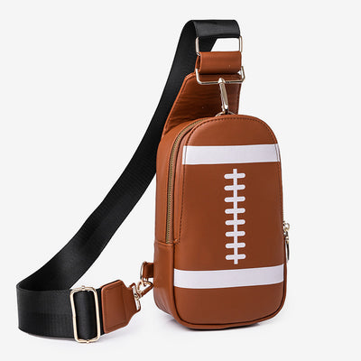 Sling Bag For Women Outing Sports Printing Leather Crossbody Bag
